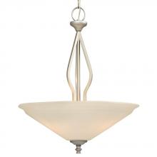 Galaxy Lighting 910271PT - Pendant - Pewter with Satin White Glass
