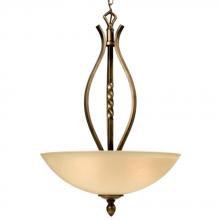 Galaxy Lighting 910431SP - Pendant - Sepia with Tea Stain Glass