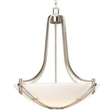Galaxy Lighting 911475BN - Pendant - Brushed Nickel with Satin White Glass