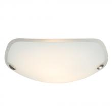 Galaxy Lighting ES610462BN/WH - Flush Mount Ceiling Light - in Brushed Nickel finish with Satin White Glass