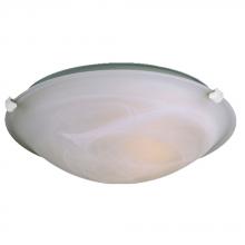 Galaxy Lighting ES680116MB-WH - Flush Mount Ceiling Light - in White finish with Marbled Glass
