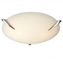 Galaxy Lighting ES680231BN - Flush Mount Ceiling Light - in Brushed Nickel finish with Satin White Glass