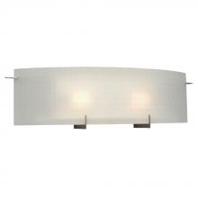 Galaxy Lighting ES790505PT - 2-Light Bath & Vanity Light - in Pewter finish with Frosted Checkered Glass