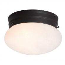 Galaxy Lighting ES810308ORB - Utility Flush Mount Ceiling Light - in Oil Rubbed Bronze finish with Marbled Glass