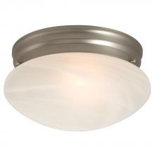 Galaxy Lighting ES810310PT - Utility Flush Mount Ceiling Light - in Pewter finish with Marbled Glass