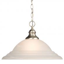 Galaxy Lighting ES811335PT - Pendant - in Pewter finish with Marbled Glass