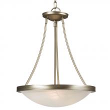 Galaxy Lighting ES811480PT - Pendant - in Pewter finish with Marbled Glass