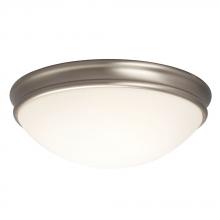 Galaxy Lighting L613335BN024A1 - LED Flush Mount Ceiling Light - in Brushed Nickel finish with White Glass