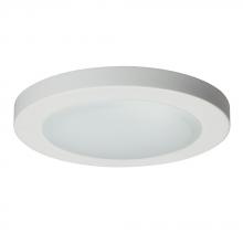 Galaxy Lighting L646130WH - 7.5" LED Slimline Surface Mount - in White finish with Polycarbonate Lens (AC LED, Dimmable, 300