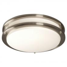 Galaxy Lighting L650300BN024A1 - LED Flush Mount Ceiling Light - in Brushed Nickel finish with White Acrylic Lens