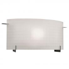 Galaxy Lighting L790501PT012A1 - LED 1-Light Bath & Vanity Light - in Pewter finish with Frosted Checkered Glass