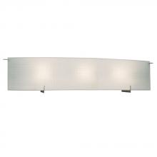 Galaxy Lighting L790517PT036A1 - LED 3-Light Bath & Vanity Light - in Pewter finish with Frosted Linen Glass