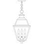 Arroyo Craftsman INH-10GRRM-P - 10" inverness pendant with glass roof
