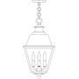 Arroyo Craftsman INH-10MRRM-BZ - 10" inverness pendant with metal roof