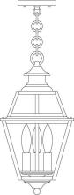 Arroyo Craftsman INH-8GRRM-P - 8" inverness pendant with glass roof