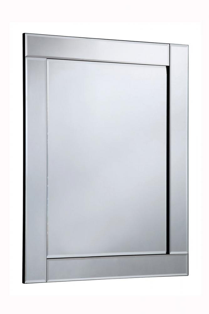 Modern 27.6 In. Contemporary Mirror in Clear