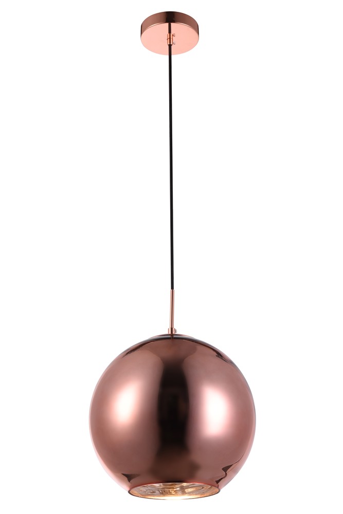 Reflection Collection Pendant D11.5in H11in Lt:1 Copper finish