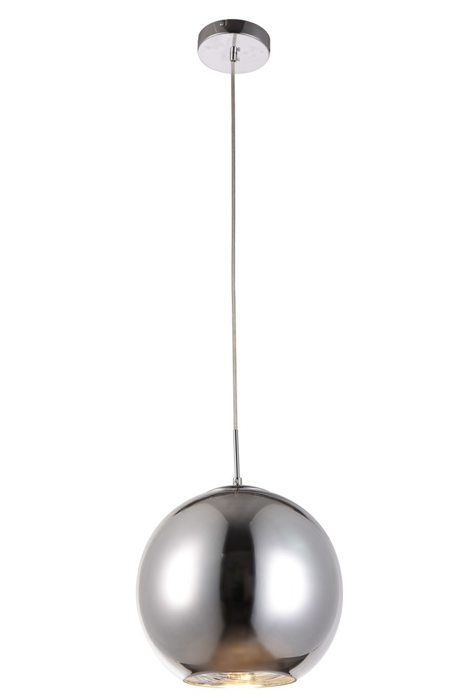 Reflection Collection Pendant D11.5in H11in Lt:1 Chrome finish