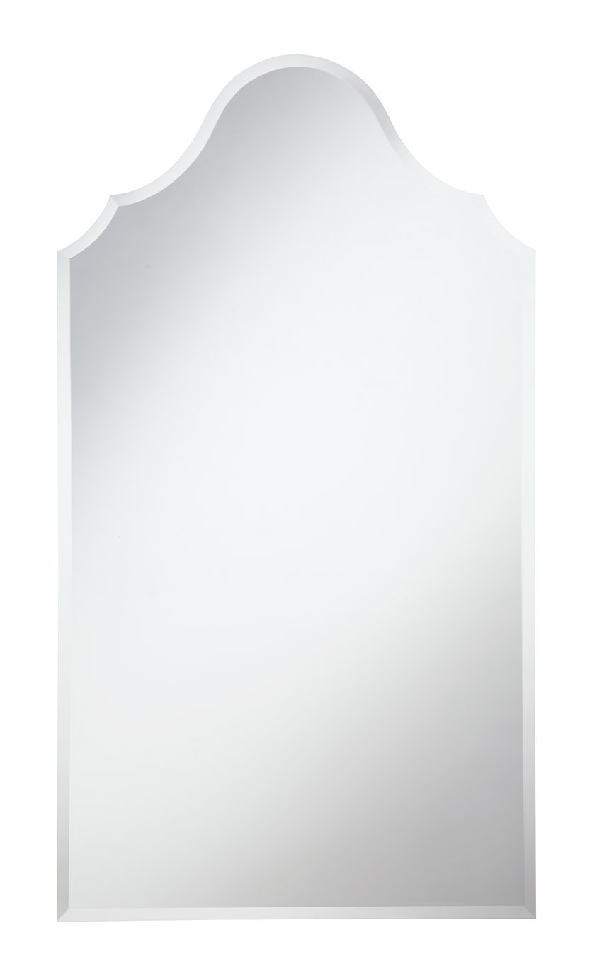 Modern 24 in. Contemporary Mirror in Clear