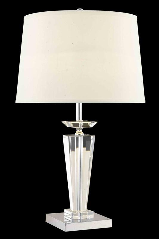Grace Collection Table Lamp H25in D15in Lt:1 Chrome Finish