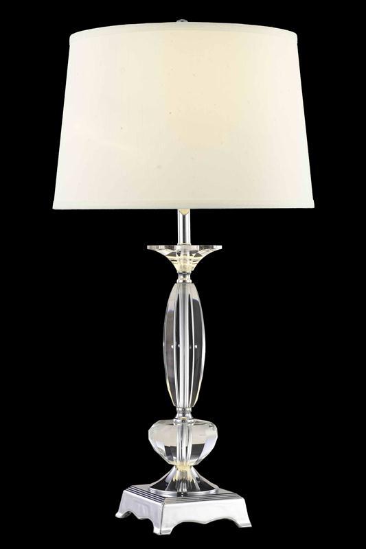 Grace Collection Table Lamp H28in D15in Lt:1 Chrome Finish
