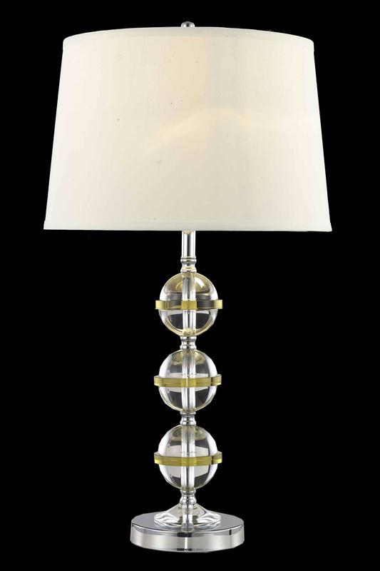 Grace Collection Table Lamp H26in D14in Lt:1 Chrome Finish