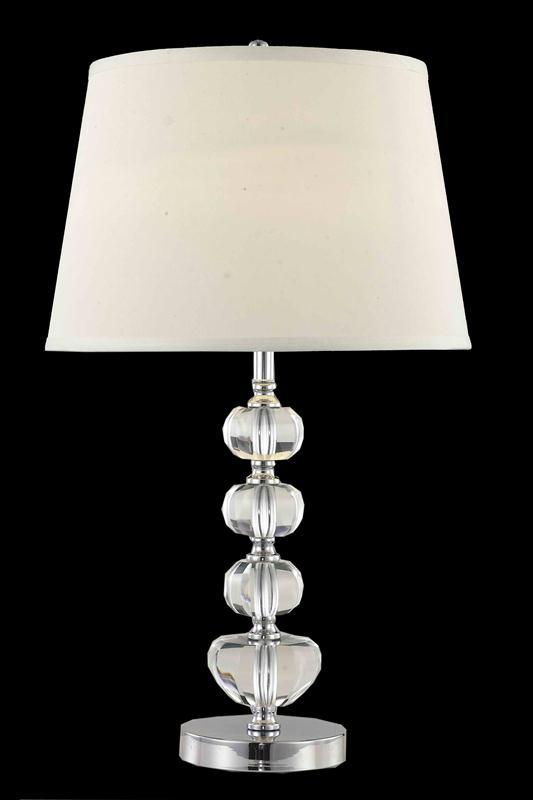 Grace Collection Table Lamp H24in D15in Lt:1 Chrome Finish