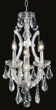 Elegant 2801D12C/RC - Maria Theresa 4 Light Chrome Chandelier Clear Royal Cut Crystal