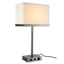 Elegant TL3011 - Brio Collection 1-Light Vintage Nickel Finish Table Lamp