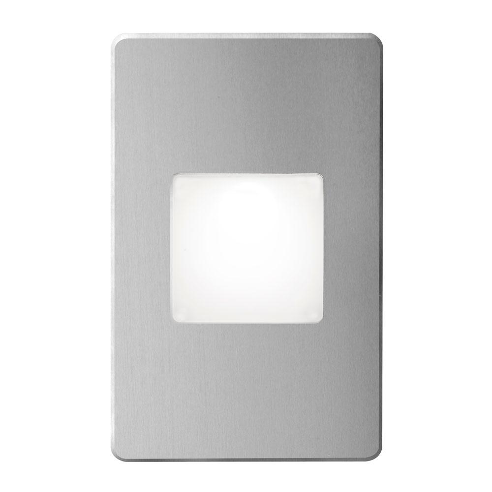 Brushed Alum Rectangle In/Out 3W LED