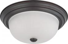 Nuvo 60/6011 - 2 Light 13" Flush Mount with Frosted White Glass; Color retail packaging