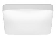 Nuvo 62/1216 - 14 inch; Flush Mounted LED Fixture; CCT Selectable; Square; White Acrylic