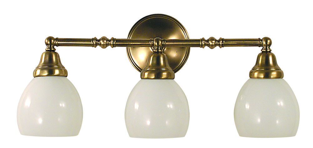3-Light Antique Brass Sheraton Sconce