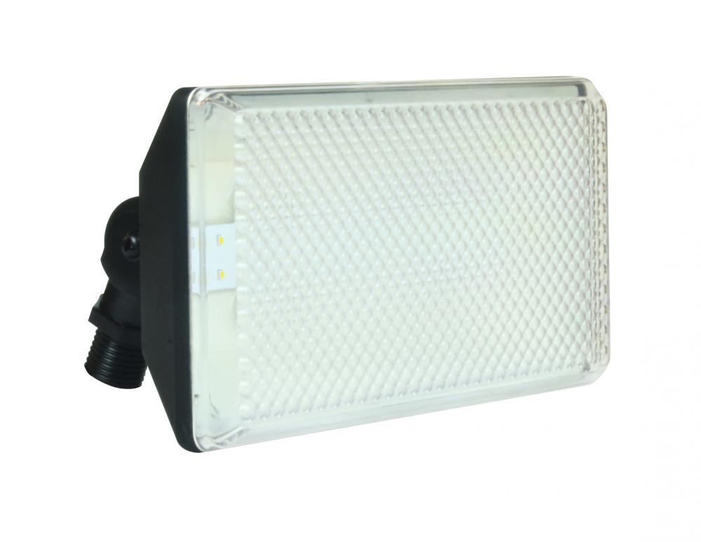 Watt LED Floodlight - 120 Volt. Die-Cast Aluminum Housing - Clear Lexan Lens - 700 Fixture Lumens -