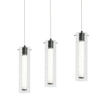 AFX Lighting, Inc. BRIP04LAJUDBKLNR3 - Bari 3 Light Linear Pendant 120V 45W 5CCT BK