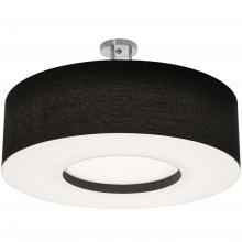 AFX Lighting, Inc. MCF3044MB-BKSF - Montclair 30'' Med Base Semi-Flush,SN w/ BK