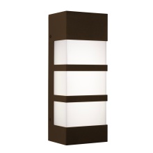 AFX Lighting, Inc. SEW0412LAJUDBZ - State 12'' LED Outdoor Sconce 120-277V 18W 5CCT BZ
