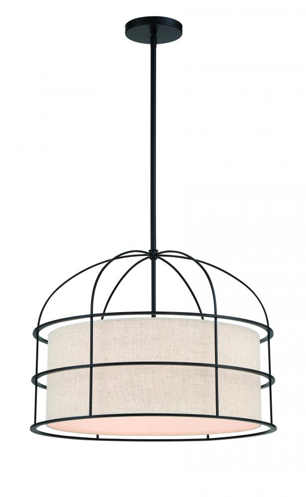 Gateway Park - 5 Light Convertible Pendant/Semi Flush