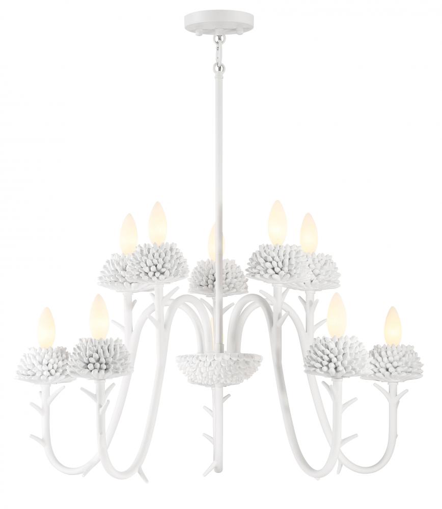 North Fork - 10 Light Two Tier Chandelier