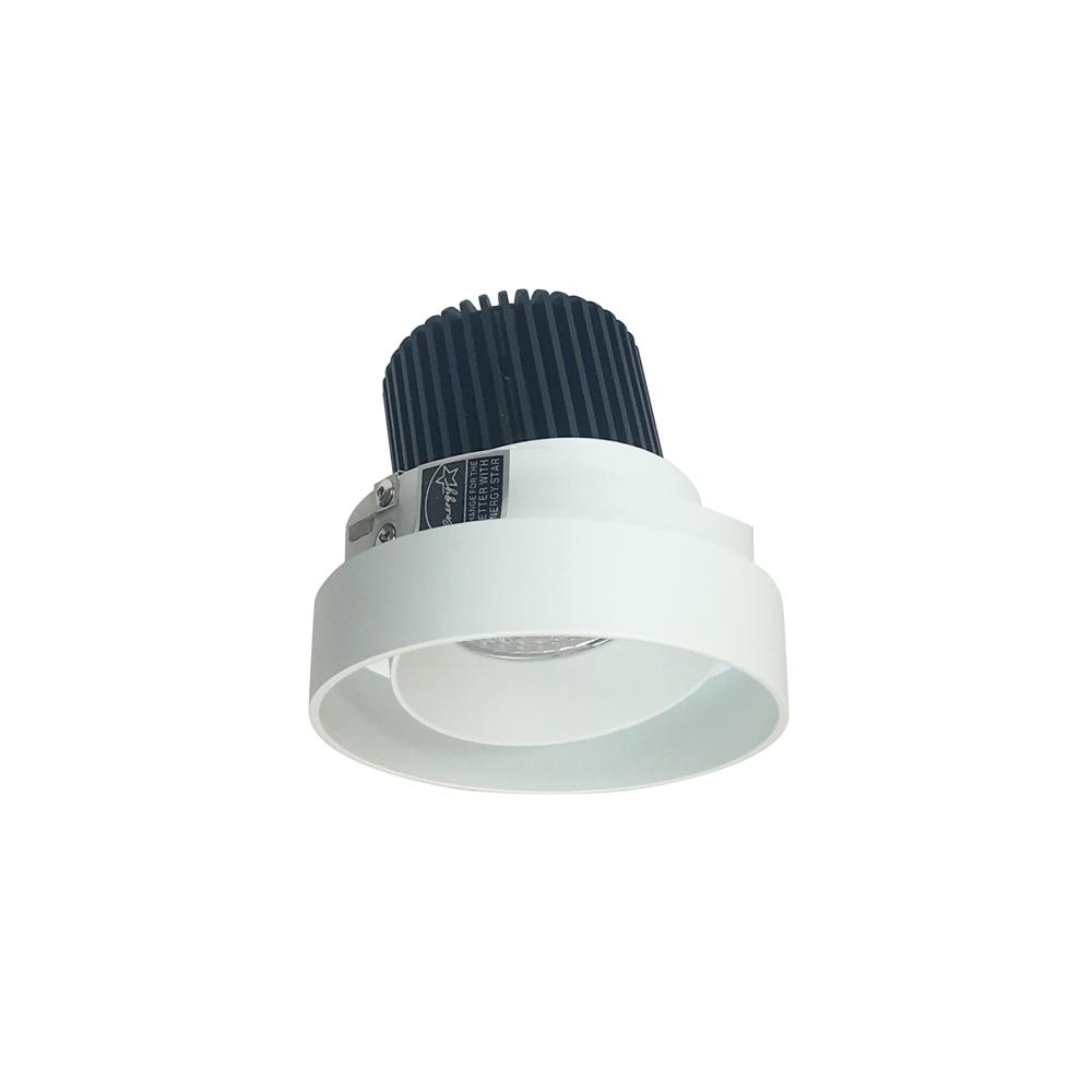 4" Iolite LED Round Trimless Adjustable, 800lm / 14W, 5000K, Matte Powder White Adjustable /