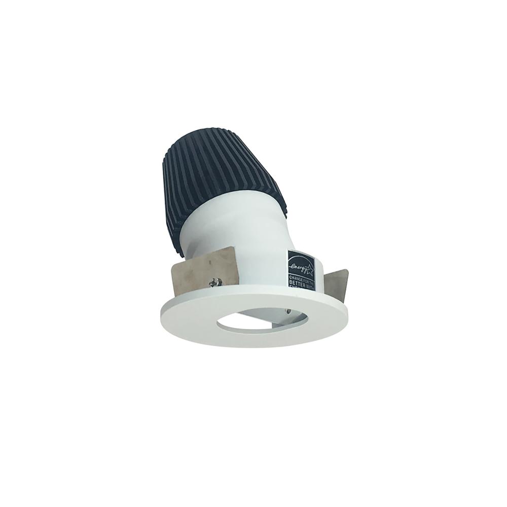 1" Iolite LED BWF Round Adjustable Slot Aperture, 600lm, 2700K, Matte Powder White Slot Aperture