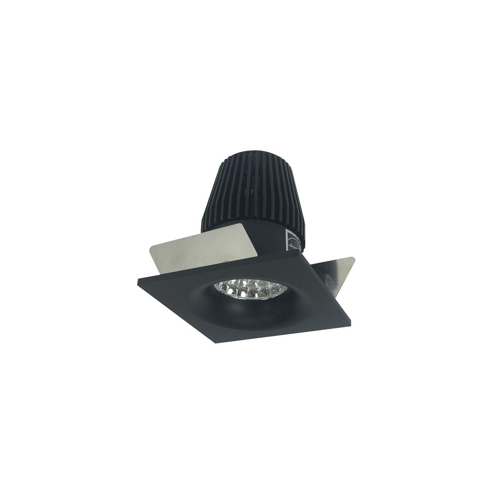 1" Iolite LED BWF Square Bullnose, 600lm, 2700K, Black Reflector / Black Flange