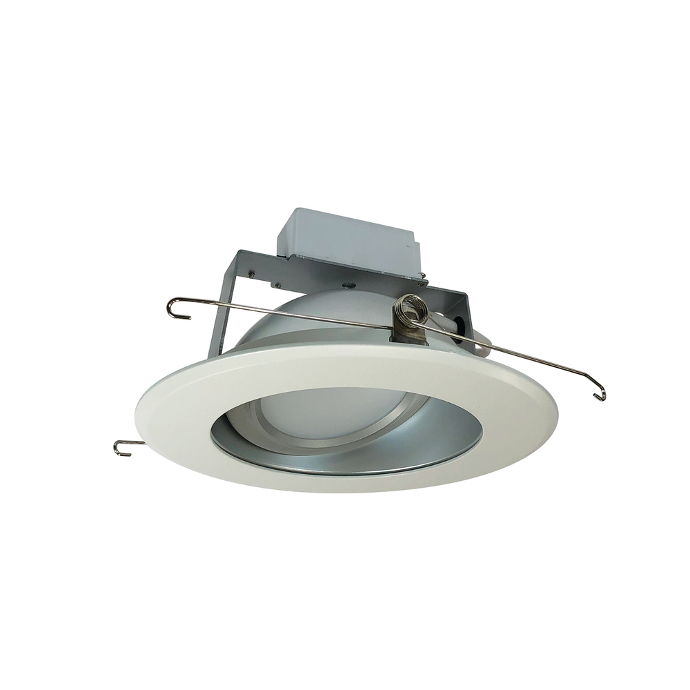 6" Cobalt Adjustable LED Retrofit, 1200lm / 14W, 2700K, Haze Reflector / White Flange