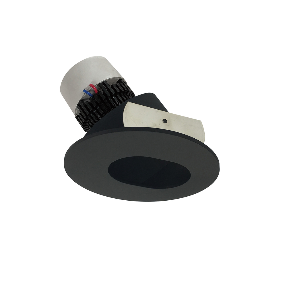 4" Pearl LED Round Adjustable Slot Aperture Retrofit, 1000lm / 12W, 2700K, Black Slot Aperture /