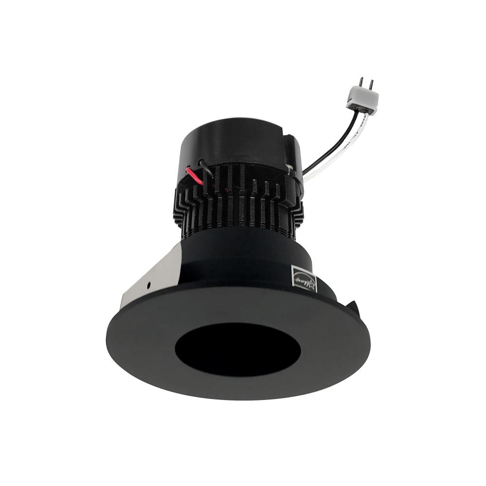 4" Pearl Low Voltage LED Round Pinhole Retrofit, 950lm / 11W, 2700K, Black Pinhole / Black