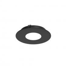 Nora NAPF-3RPHB - 3" Apollo Round Flanged Pinhole Trim, Black Finish