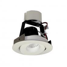 Nora NIR-4RGCDXWW - 4" Iolite LED Round Adjustable Gimbal Retrofit, 800lm / 12W, Comfort Dim, White Finish