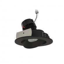 Nora NPRLV-4RC27XBB - 4" Pearl Low Voltage LED Round Adjustable Cone Retrofit, 1200lm / 11W, 2700K, Black Reflector /