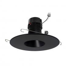 Nora NPRLV-56RNDC27XBB - 5"/6" Pearl Low Voltage LED Round Retrofit Reflector, 1150lm / 11W, 2700K, Black Reflector /