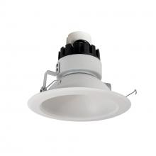 Nora NRMC3-61L130NMPW - 6" Marquise III Retrofit, Matte Powder White Reflector/Matte Powder White Flange, 120V input;
